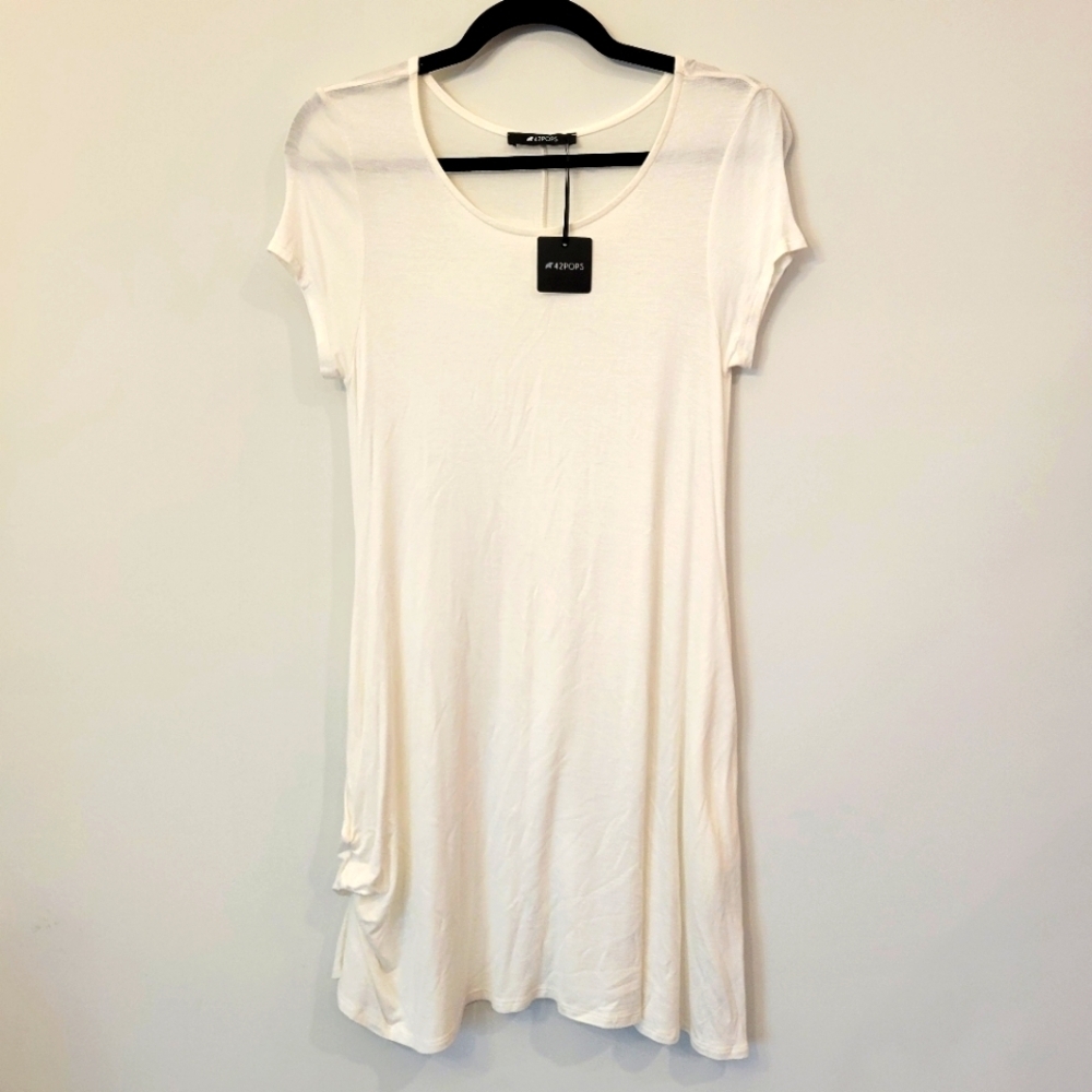 42 Pops short Sleeve Tunic/ dress with pockets size small